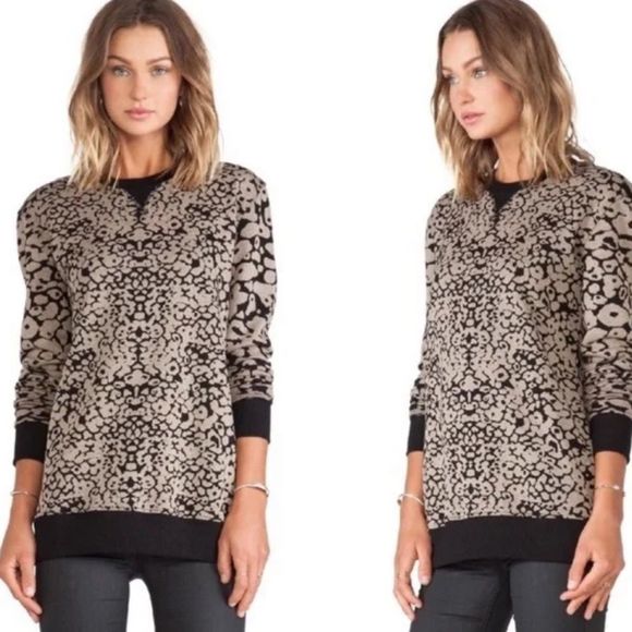 Rag & Bone XS Amoeba Print Crew Neck Sweatshirt - Picture 1 of 6